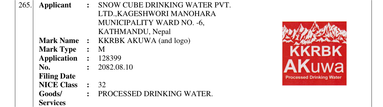 Original bulletin entry for KKRBK AKUWA (and logo)