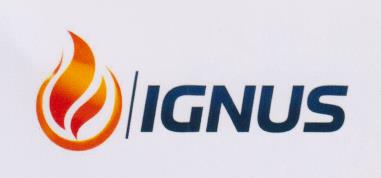 IGNUS (and logo) trademark logo