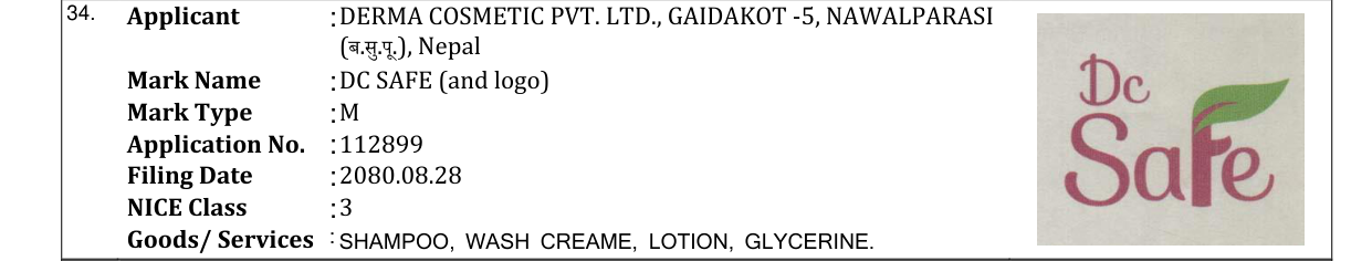 Original bulletin entry for DC SAFE (and logo)