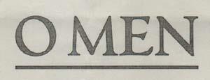 O MEN (and logo) trademark logo