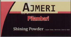 AJMERI PITAMBARI (and logo) trademark logo
