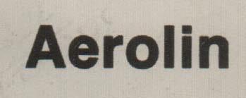 AEROLIN-4 (and logo) trademark logo