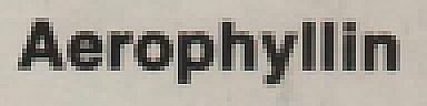 AEROPHYLLIN-100 (and logo) trademark logo