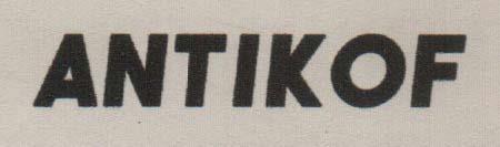ANTIKOF (and logo) trademark logo