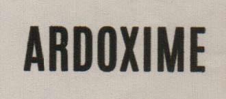 ARDOXIME (and logo) trademark logo