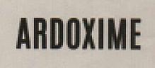 ARDOXIME (and logo) trademark logo