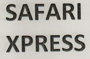 SAFARI XPRESS (and logo) trademark logo