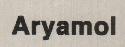ARYAMOL TABLET (and logo) trademark logo