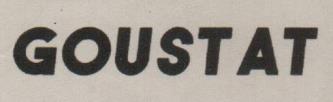 GOUSTAT (and logo) trademark logo