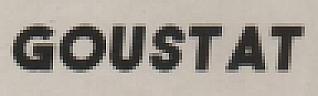 GOUSTAT (and logo) trademark logo