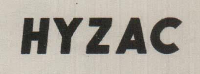 HYZAC (and logo) trademark logo