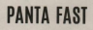 PANTA FAST (and logo) trademark logo