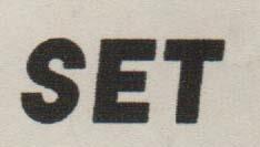 SET (and logo) trademark logo