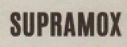 SUPRAMOX (and logo) trademark logo