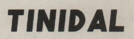 TINIDAL (and logo) trademark logo
