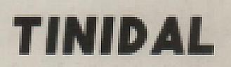 TINIDAL (and logo) trademark logo