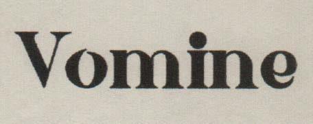 VOMINE (and logo) trademark logo