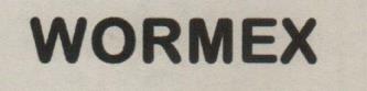 WORMEX (and logo) trademark logo