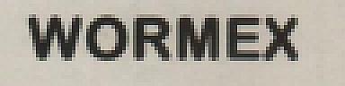 WORMEX (and logo) trademark logo