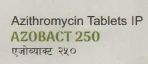AZOBACT 250 (and logo) trademark logo