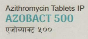 AZOBACT 500 (and logo) trademark logo