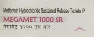 MEGAMET 1000 SR (and logo) trademark logo