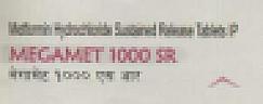 MEGAMET 1000 SR (and logo) trademark logo
