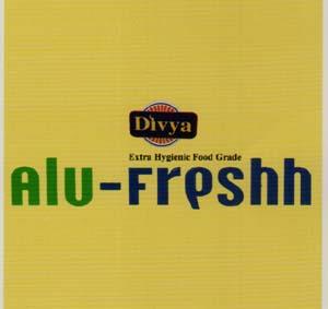 DIVYA ALU-FRESHH (and logo) trademark logo