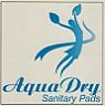 AQUA DRY SANITARY PADS (and logo) trademark logo