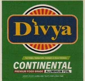 DIVYA CONTINENTAL (and logo) trademark logo