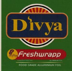 DIVYA SOFTY FRESHWRAPP (and logo) trademark logo