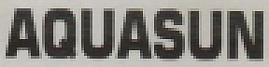 AQUASUN (and logo) trademark logo