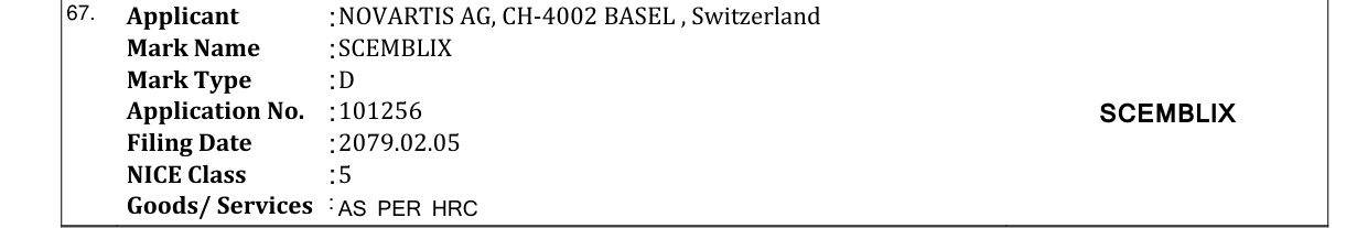 Original bulletin entry for SCEMBLIX