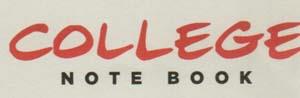 COLLEGE NOTE BOOK (and logo) trademark logo