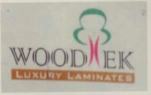 WOODTEK (and logo) trademark logo