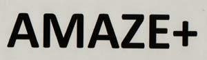 AMAZE + (and logo) trademark logo