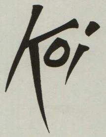 KOI (and logo) trademark logo