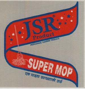 JSR PRODUCT SUPER MOP (and logo) trademark logo
