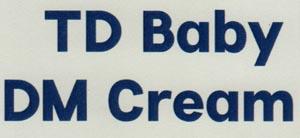TD BABY DM CREAM (and logo) trademark logo