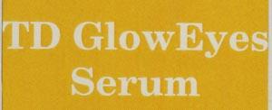 TD GLOW EYES SERUM (and logo) trademark logo