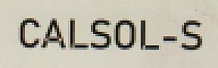 CALSOL-S (and logo) trademark logo