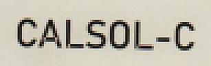 CALSOL-C (and logo) trademark logo