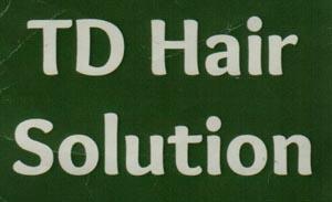 TD HAIR SOLUTION (and logo) trademark logo