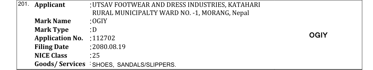 Original bulletin entry for OGIY