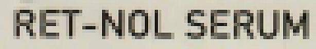 RET-NOL SERUM (and logo) trademark logo