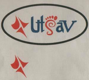 UTSAV (and logo) trademark logo