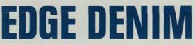 EDGE DENIM (and logo) trademark logo