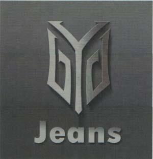 BYD JEANS (and logo) trademark logo