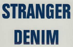 STRANGER DENIM (and logo) trademark logo