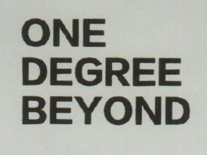 ONE DEGREE BEYOND (and logo) trademark logo